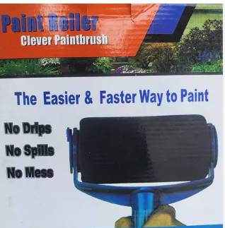 Rodillo de pintar caja azul em