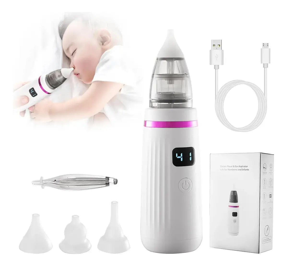Extractor de mocos led bebe em
