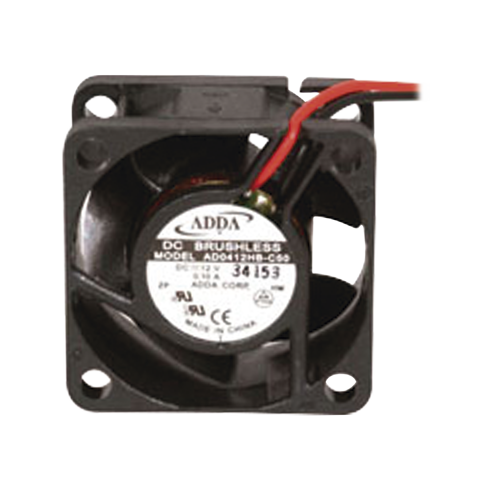 Ventilador Axial, sin Escobillas de 40 X 40 X 20 mm, Rodamiento de Baleros, Cables de 30 cm, 12 Vcd, 100 mA, 8.8 CFM.