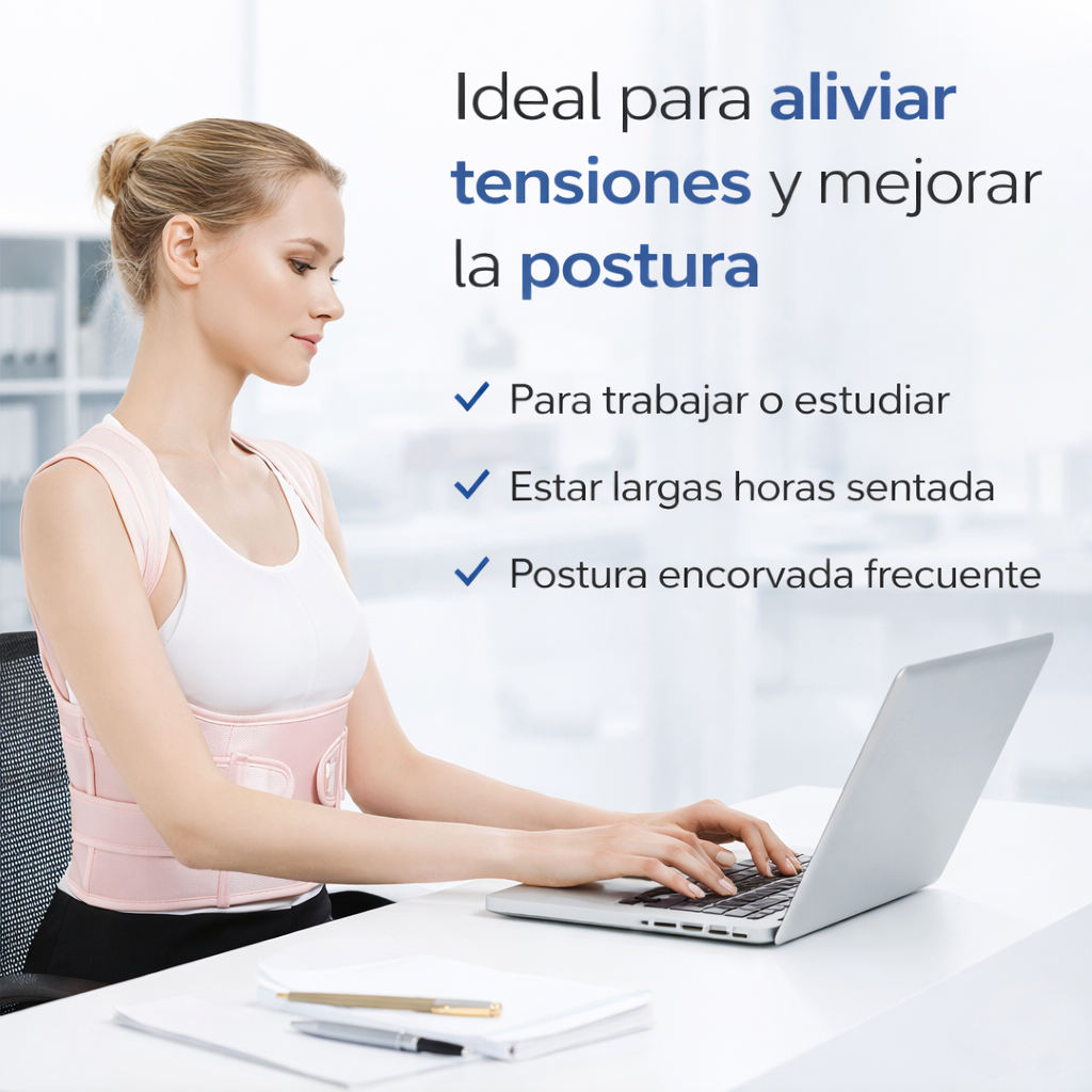 Corrector de espalda para mujer