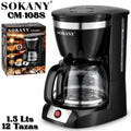 Cafetera Electrica Sokany Cm-108s 12 Tz