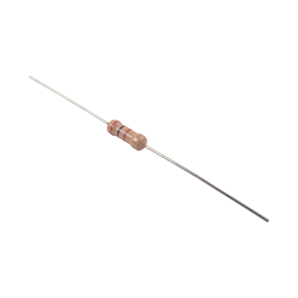  Resistencia de 2 k Ohm 1/2 Watt, 5% Axial, Película de Carbón.