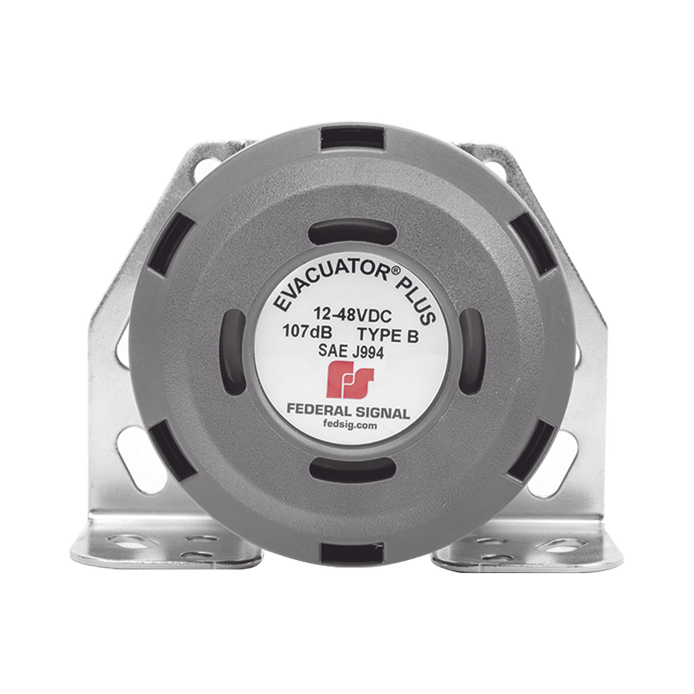 Backup Alarm and Siren, 12-48 VDC, 107 dB for Heavy Duty