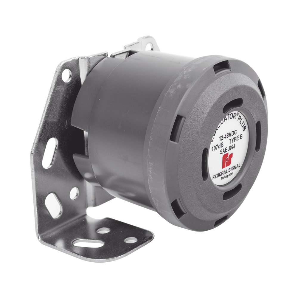 Backup Alarm and Siren, 12-48 VDC, 107 dB for Heavy Duty