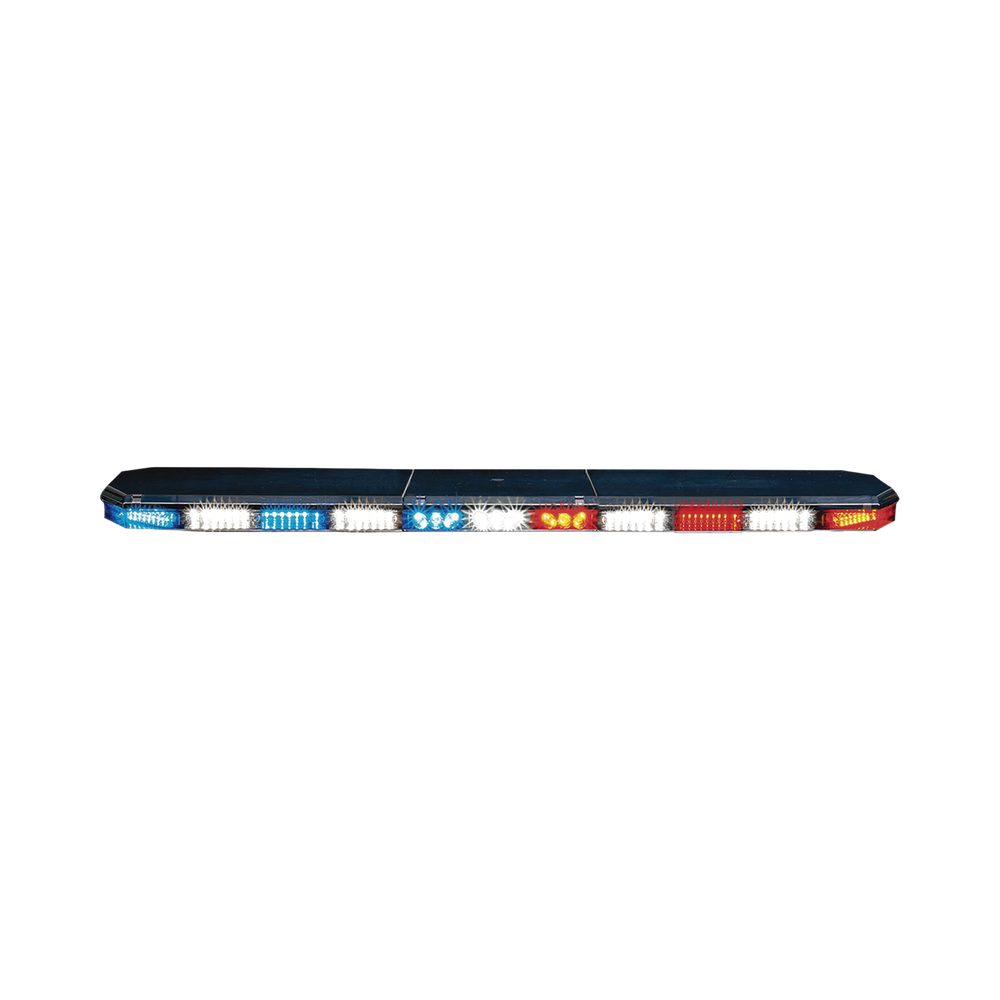 Torreta 47" Serie 21 con 117 LEDs, frente: Rojo/Blanco, Azul/Blanco, trasero: Rojo/Ámbar, Azul/Ámbar