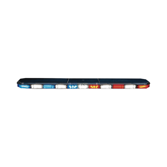 Torreta 47" Serie 21 con 117 LEDs, frente: Rojo/Blanco, Azul/Blanco, trasero: Rojo/Ámbar, Azul/Ámbar