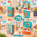 Set Cocina 3 en 1 Maleta con Ruedas