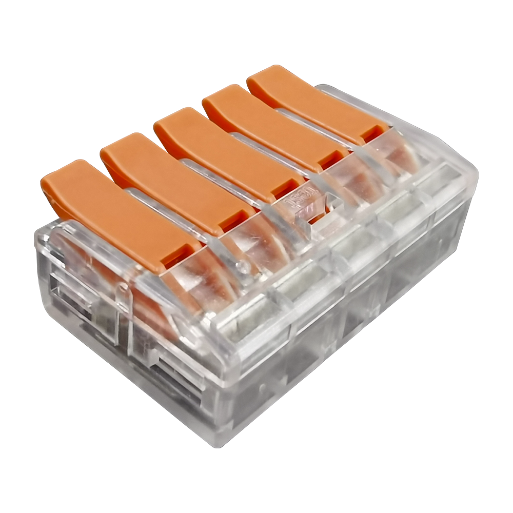Conector Compacto para 1 Cable de Entrada 4 Cables de Salida / Cables Compatibles 10AWG-20AWG