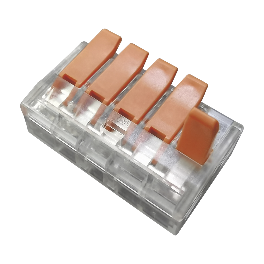 Conector Compacto para 1 Cable de Entrada 4 Cables de Salida / Cables Compatibles 10AWG-20AWG