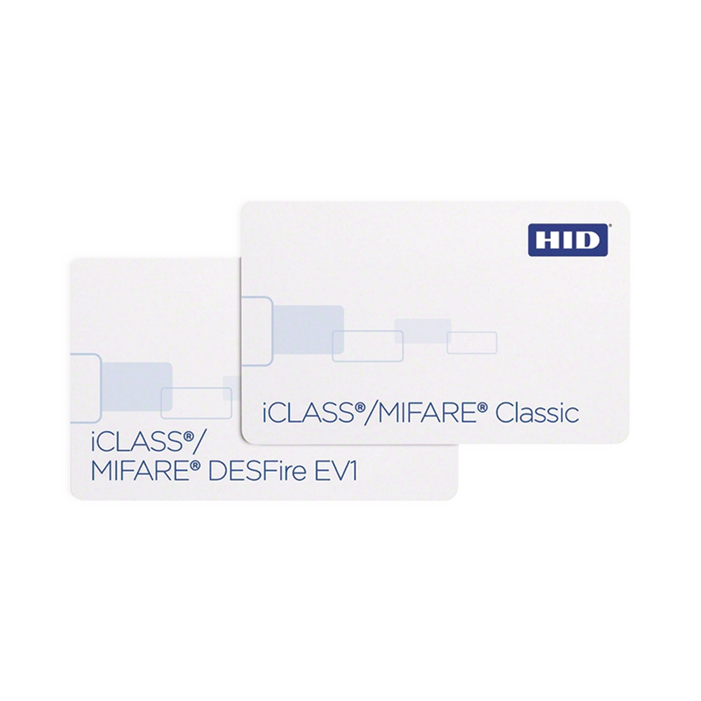 Tarjeta DUAL iClass + Proximidad 2021/ PVC Compuesto/ Garantía de por Vida/ Perforada Verticalmente