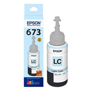 Botella de tinta Epson T673520-AL cian claro, 70 ml, inyección
