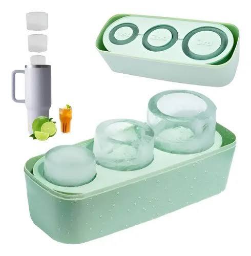Molde de silicona para hielo con tapa