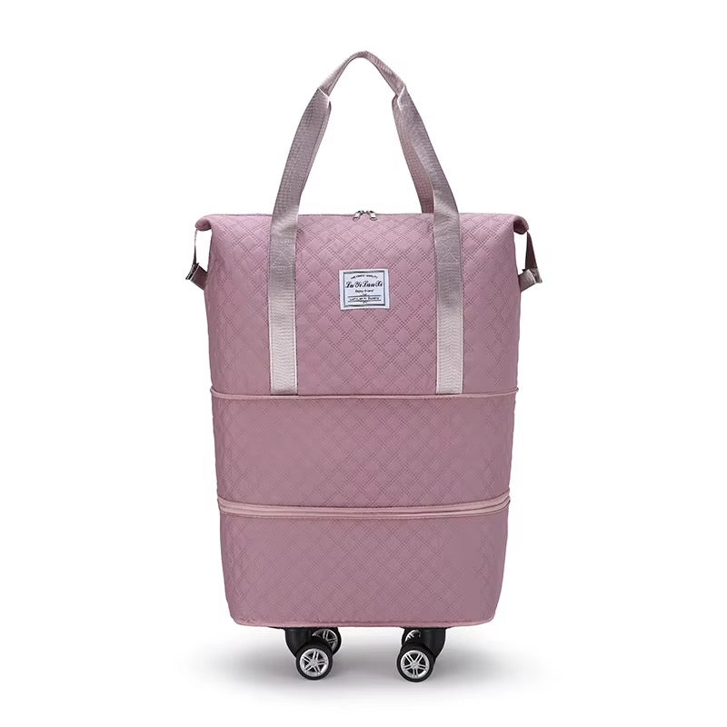 Bolso expandible con ruedas