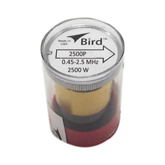 Elemento en línea 7/8" de 2500 W. para Wattmetro BIRD 43 en Rango de Frecuencia de 0.45 a 2.5 MHz.