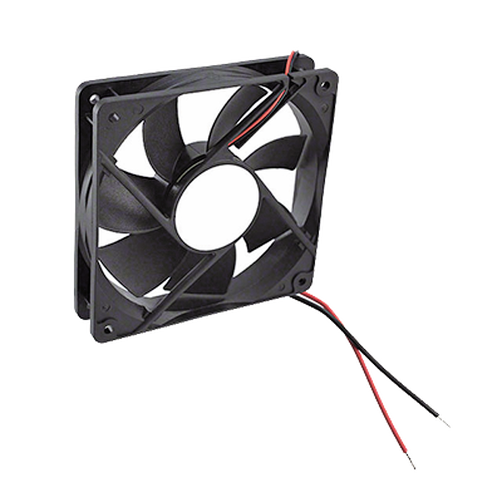 Ventilador Anticondensante Axial Cuadrado, 12Vcd, 120x120x25 mm, 75.0 CFM, 1.9 W, 161 mA, 2200 RPM.