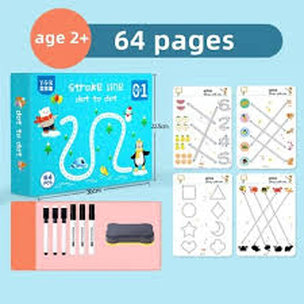 Cuaderno de Trazos Borrable 64 Páginas