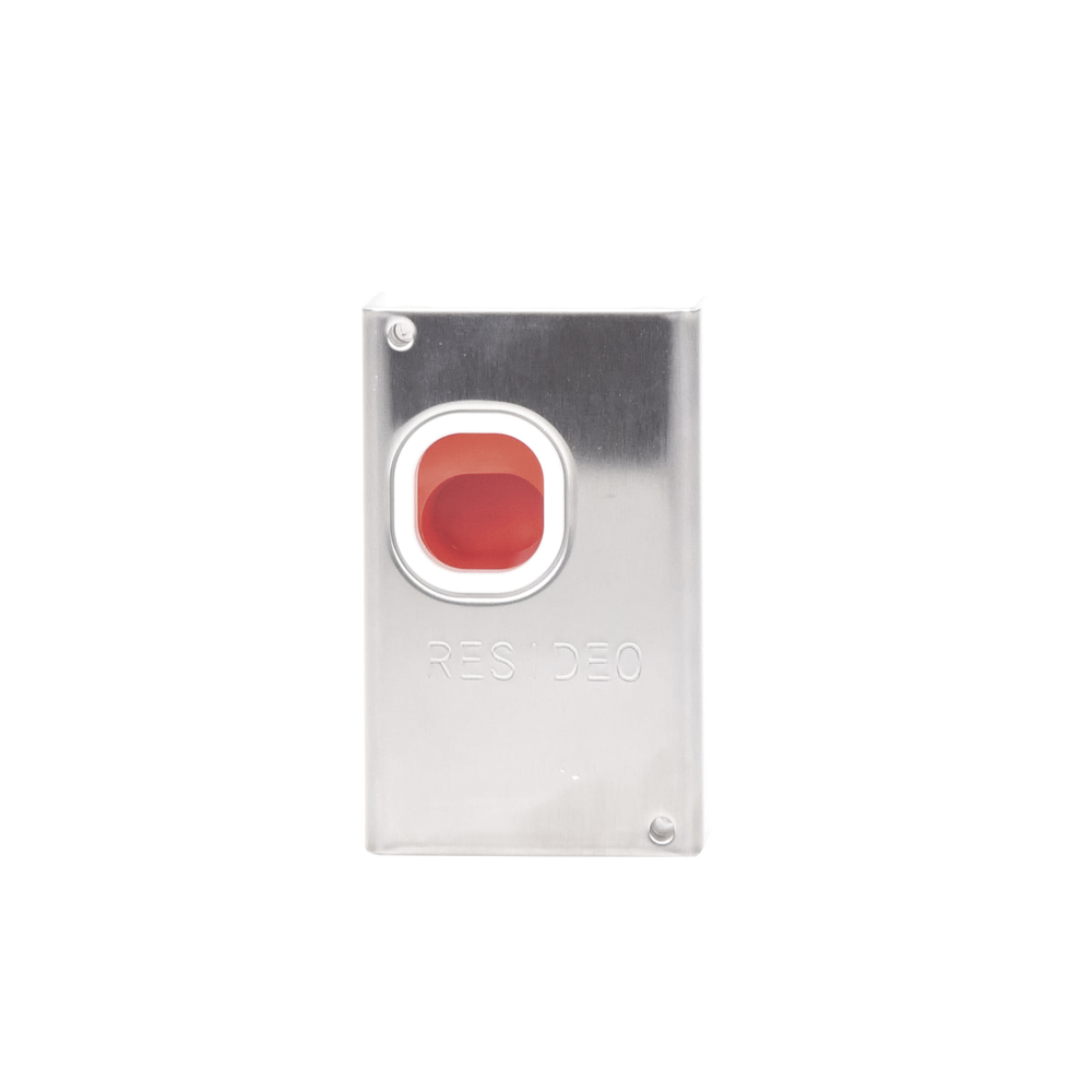 Boton de Emergencia para Paneles de Alarma de Intrusión / Cubierta Metálica / No requiere Alimentación / Compatible con paneles Vista 32/50P/128/250