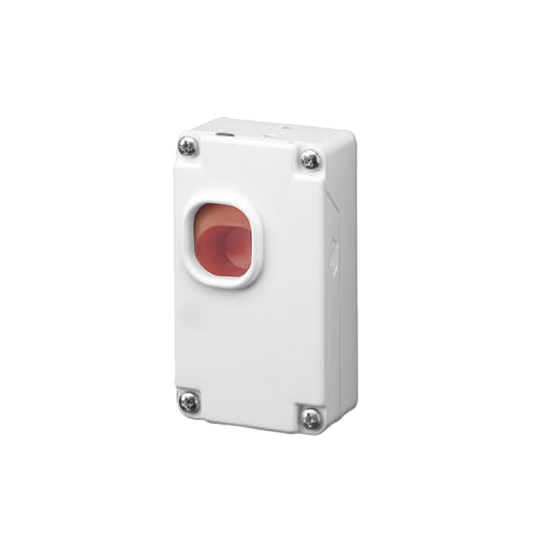 Botón de Emergencia para Paneles de Alarma de Intrusión / Cubierta Plástica /  Conexión a 2 hilos / Compatible con cualquier panel de alarma cableado