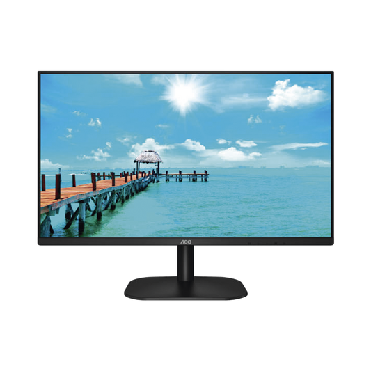 Monitor LED de 27" VESA, Resolución 1920 x 1080 Pixeles,  Entradas de Video VGA / HDMI. Panel IPS LCD  Backlight LED. Ultra Delgado