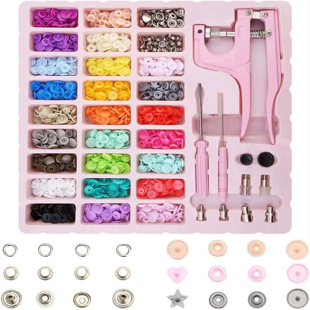 Kit Botones Broches Presión con Pinza
