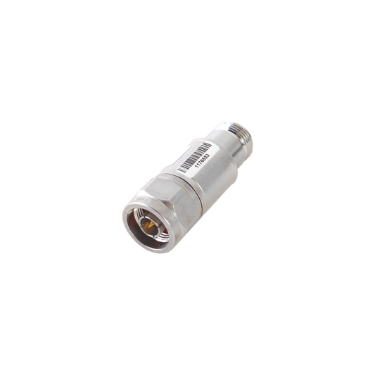 Atenuador de 2 dB a 2 W, conector N Macho-Hembra, CD-4 GHz.