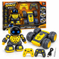 Robot space 2 en 1 con carro stunt 360