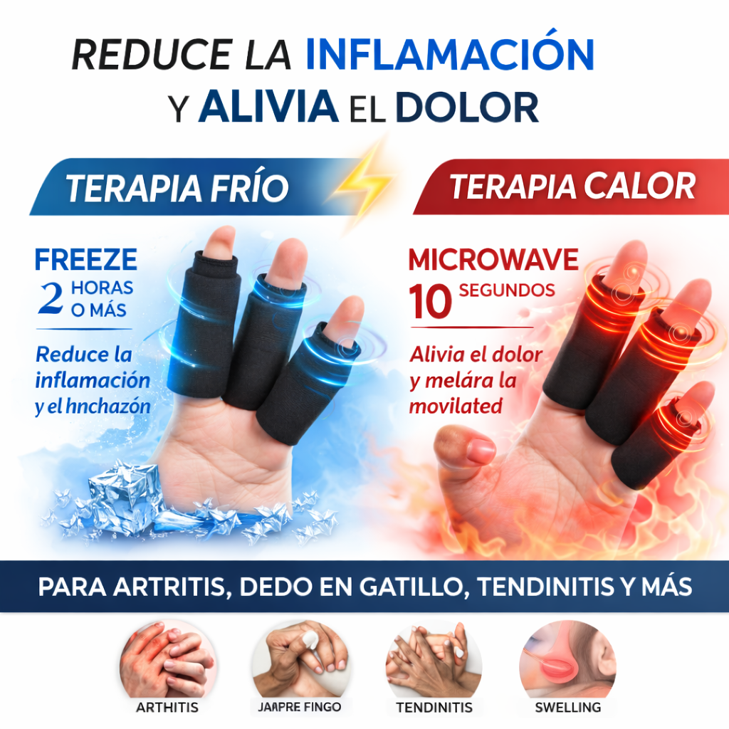 Mangas de hielo para dedos