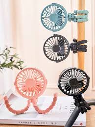 ventilador pulpo con luz recargable