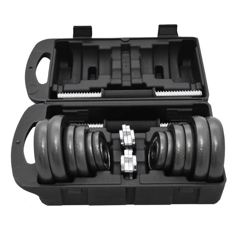 Kit mancuernas 15kg discos pesas gym
