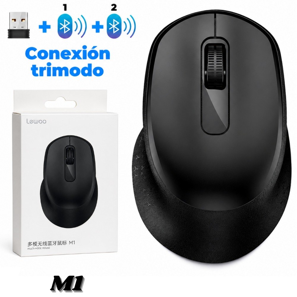 Mouse Inalambrico 3 En 1 Bluetooth M1