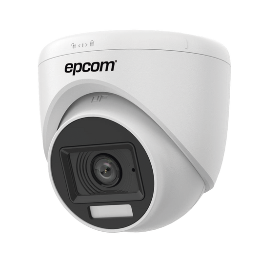 Turret TURBOHD 3K (5 Megapixel) / Lente 2.8 mm / Dual Light (20 mts IR + 20 mts Luz Blanca) / PLASTICO  / dWDR / 4 Tecnologias /
