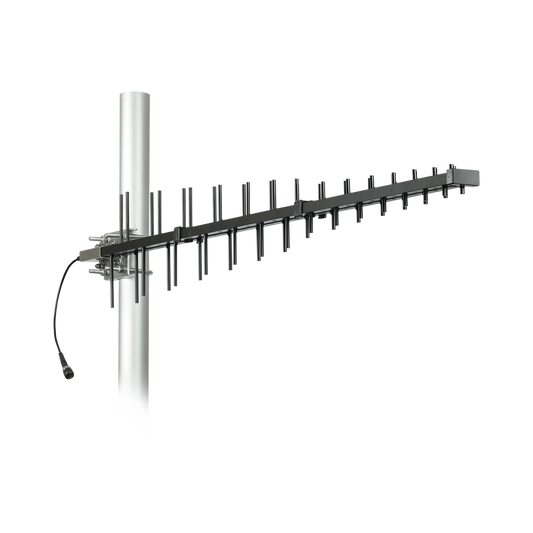 Antena LPDA de Alta Ganancia | ESPECIAL PARA AMPLIFICADORES DOBLE Y TRIPLE BANDA DE FRECUENCIA | 698-2700 MHz | 12.15 dBi
