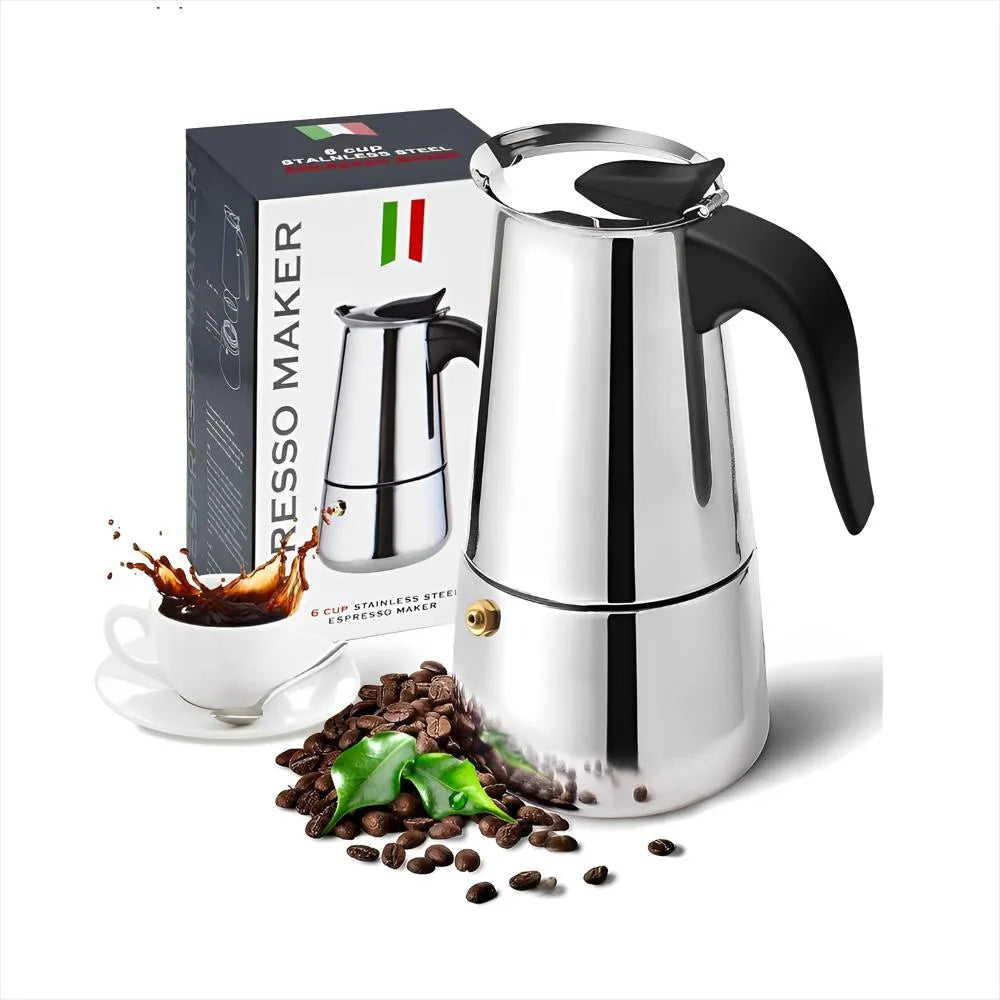 Cafetera Moka Acero Inox 6 Tazas