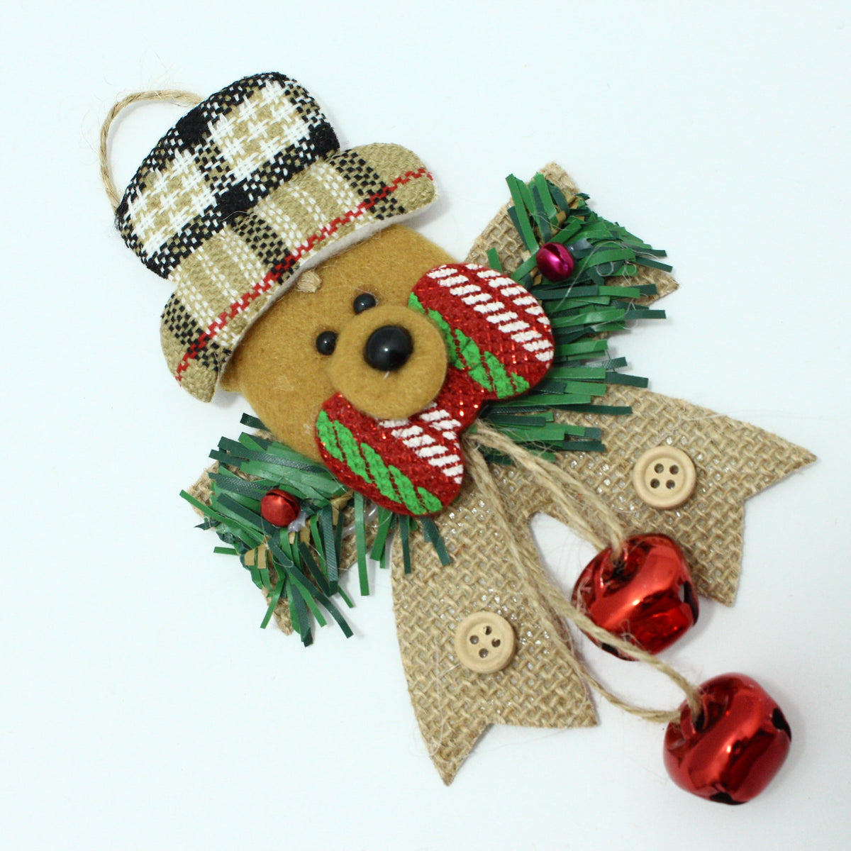 Adornos navideños decorativos surtidos.