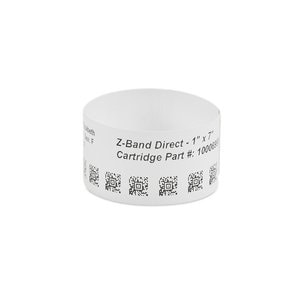 Pulsera Zebra 10006999K polipropileno 1 x 7 pulgadas 300/rollo