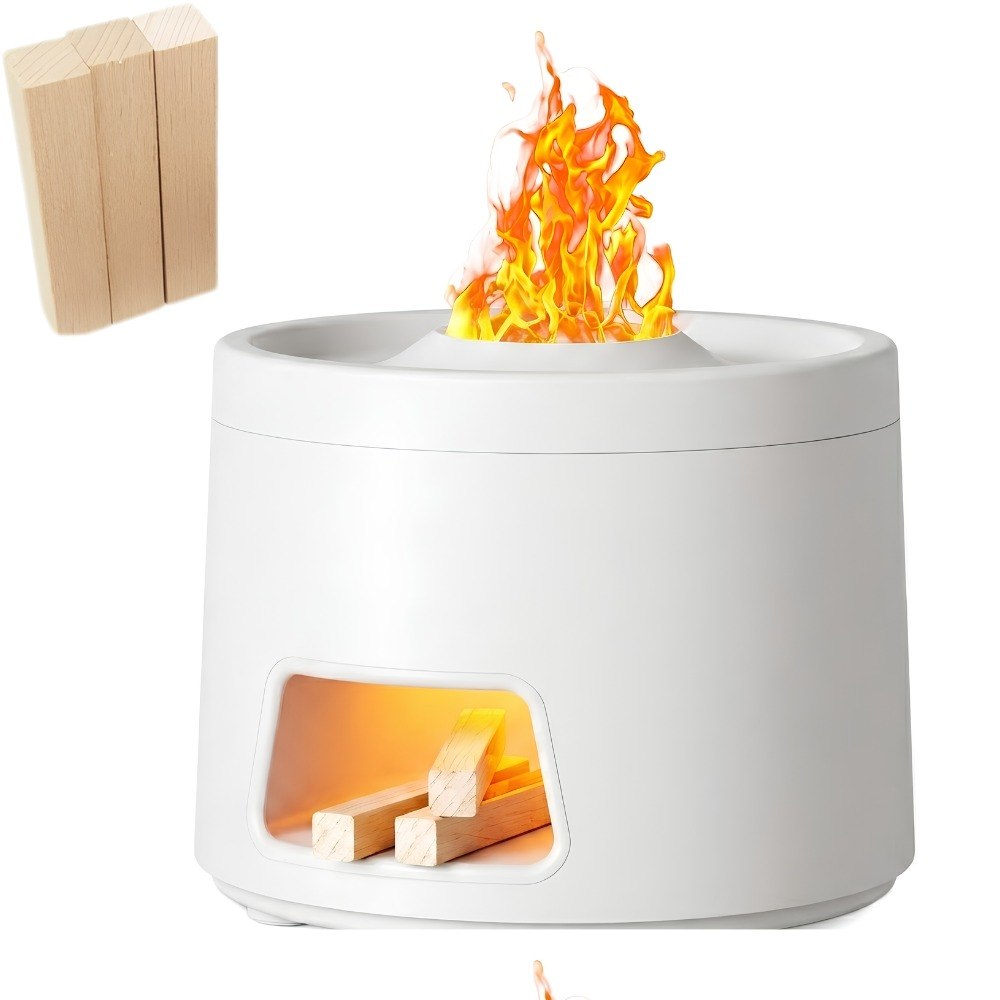Humidificador Difusor Chimenea Blanco