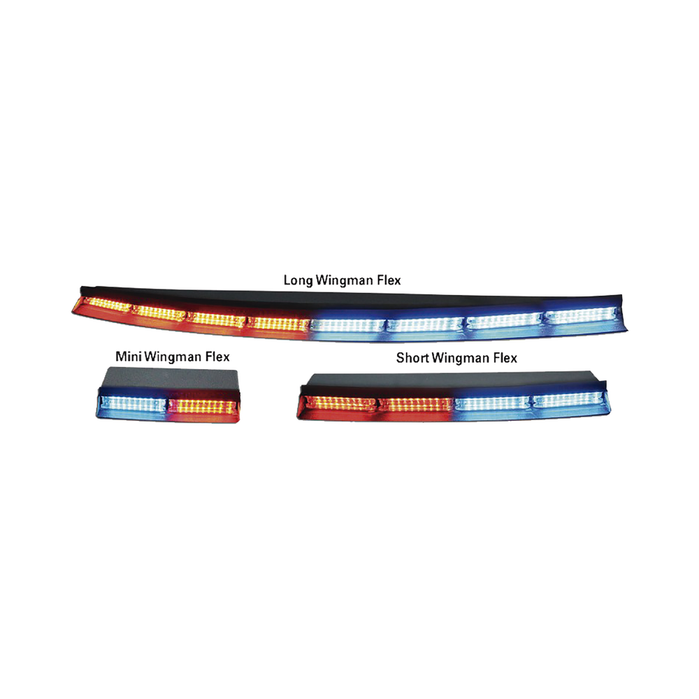 Wingman luces interiores traseras encubiertas de  4 modulos de 3 leds en rojo azul