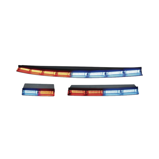 Wingman luces interiores traseras encubiertas de  4 modulos de 3 leds en rojo azul