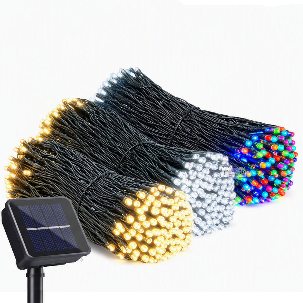 Luces Lineales Cable verde 200 Led Solar