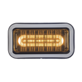 Luz perimetral de advertencia Prizm II con bisel 7"x 3", lente claro, LED color ámbar