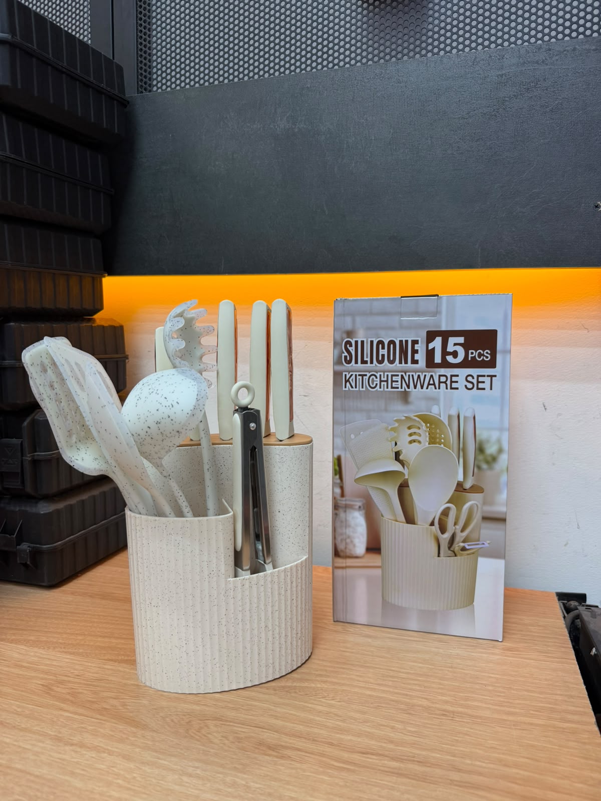 Set Utensilios Silicona 15 Pzs Cuchillos