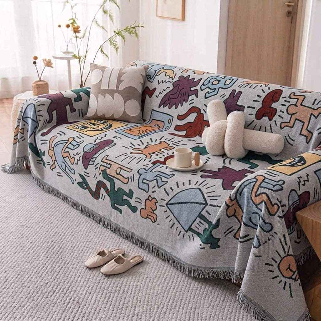 Manta clasica para sofa