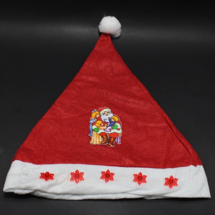 Gorro navideño con luz y estampado 2 ta
