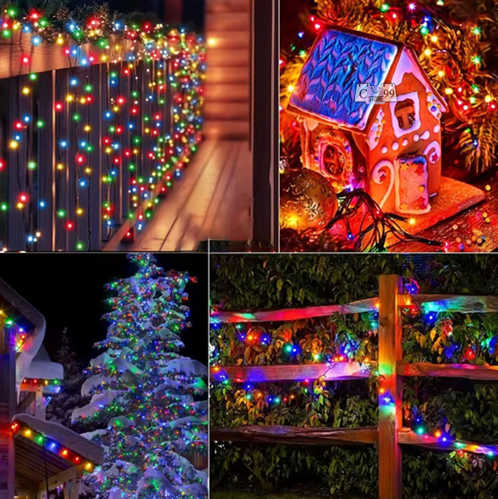 Luces Lineales Cable verde 200 Led Solar