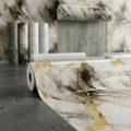 Adhesivo Mármol Dorado Espuma 60cm x 3m