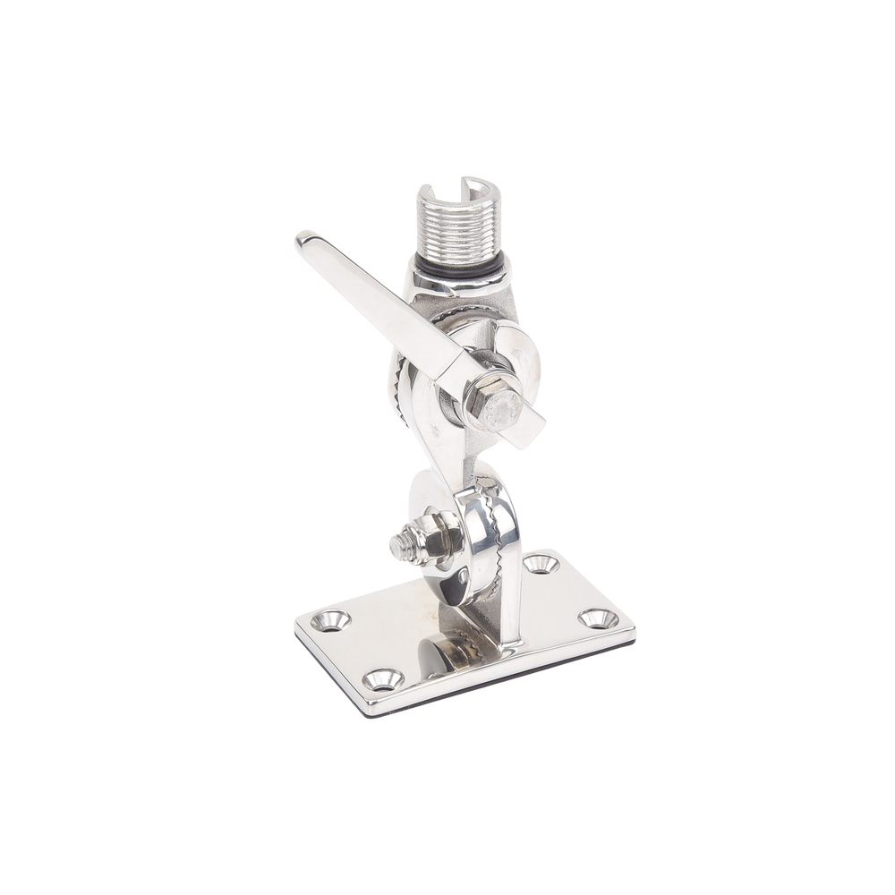 Stainless steel rotary mount, 4 positions, standard 1" x 14 thread