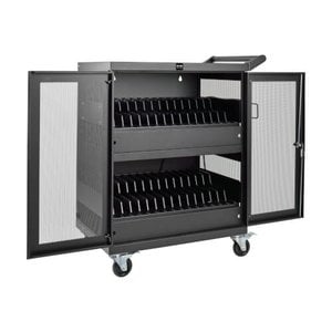 Carro de carga Tripp Lite CSC32AC para 32 dispositivos, 4 ruedas, acero
