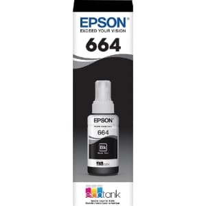 Botella de tinta Epson T664120-AL negro 70 mL inyección de tinta