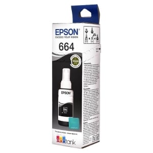 Botella de tinta Epson T664120-AL negro 70 mL inyección de tinta