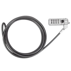 Cable de seguridad Targus Defcon ASP66GLX 1,98 m combinación reiniciable